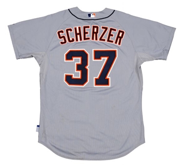 2014 Max Scherzer Game Used Detroit Tigers Road Jersey (MLB Authenticated)